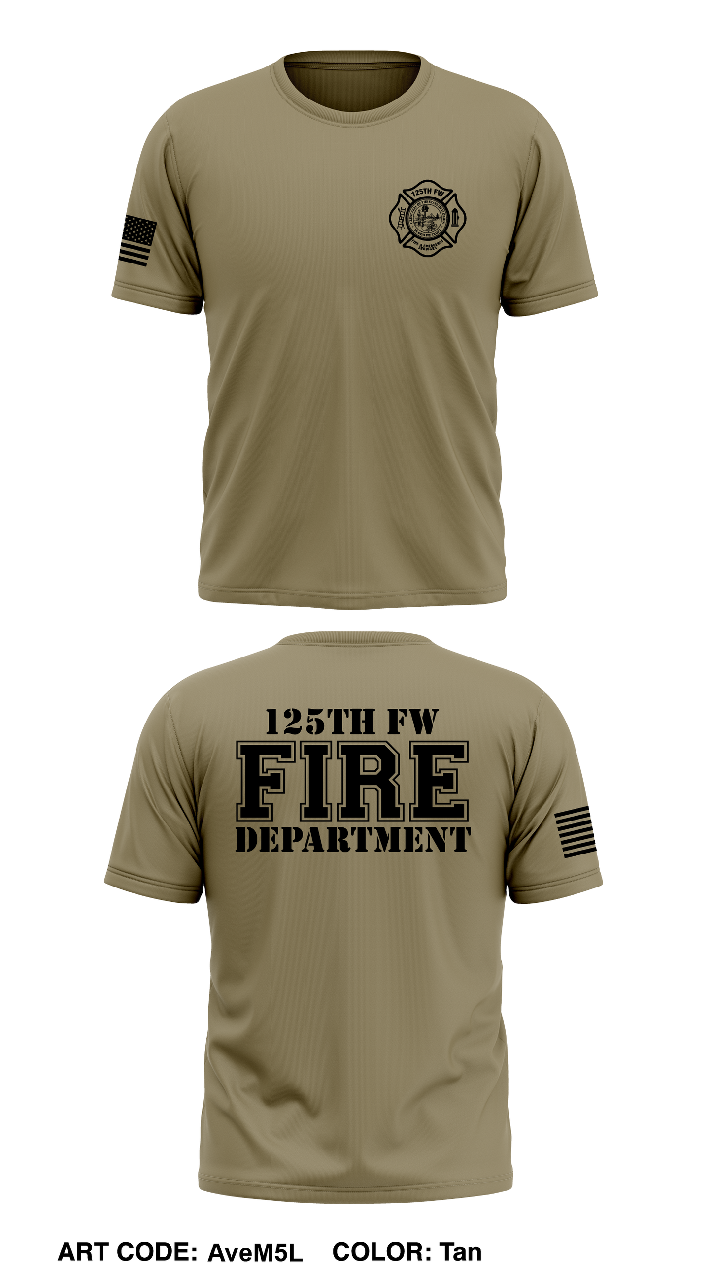 125th Fire & Emergency Services  Store 1 Core Men's SS Performance Tee - AveM5L