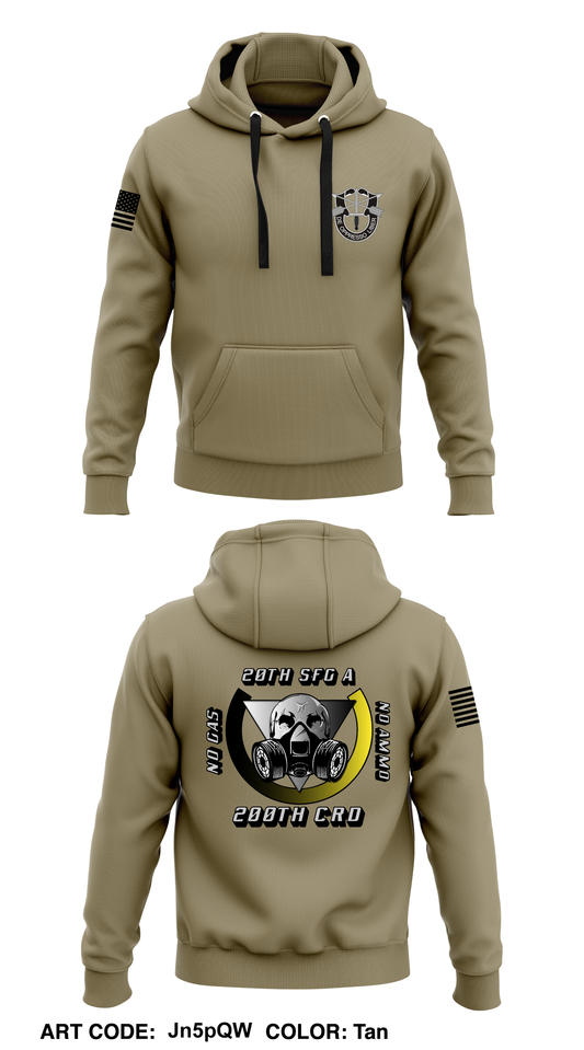 20TH SFG (A), 200TH CRD Core Men's Hooded Performance Sweatshirt - Jn5pQW