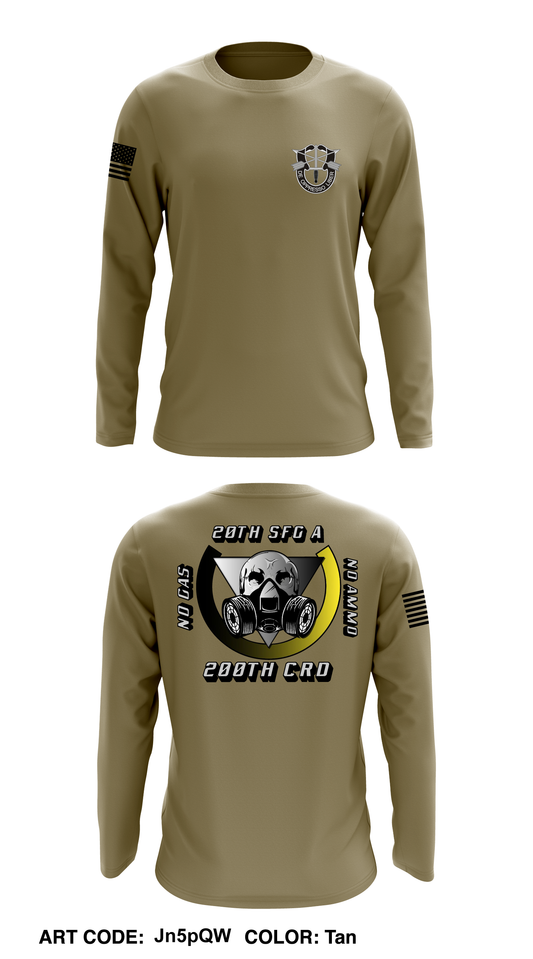 20TH SFG (A), 200TH CRD Core Men's LS Performance Tee - Jn5pQW