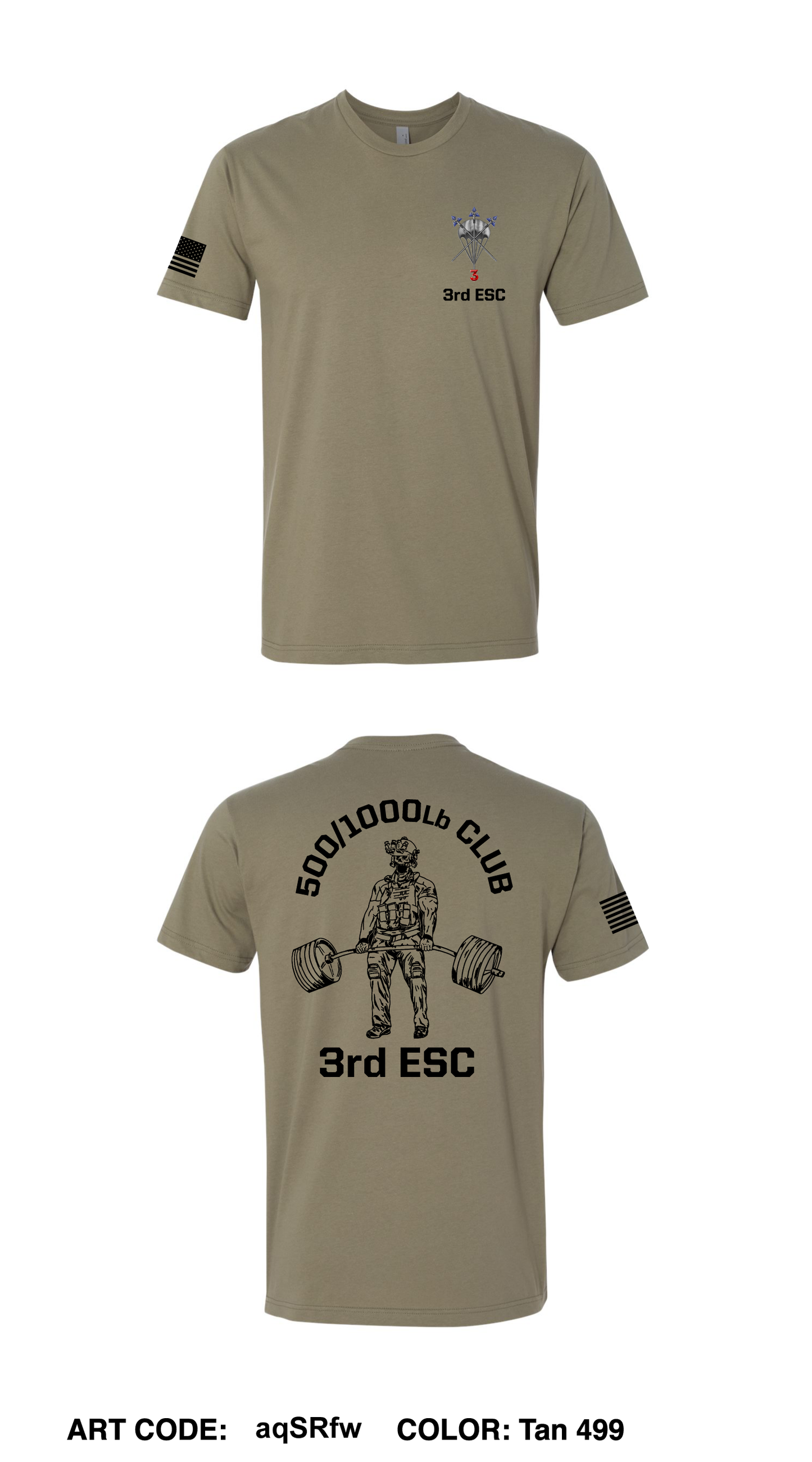 3RD ESC Comfort Unisex Cotton SS Tee - aqSRfw