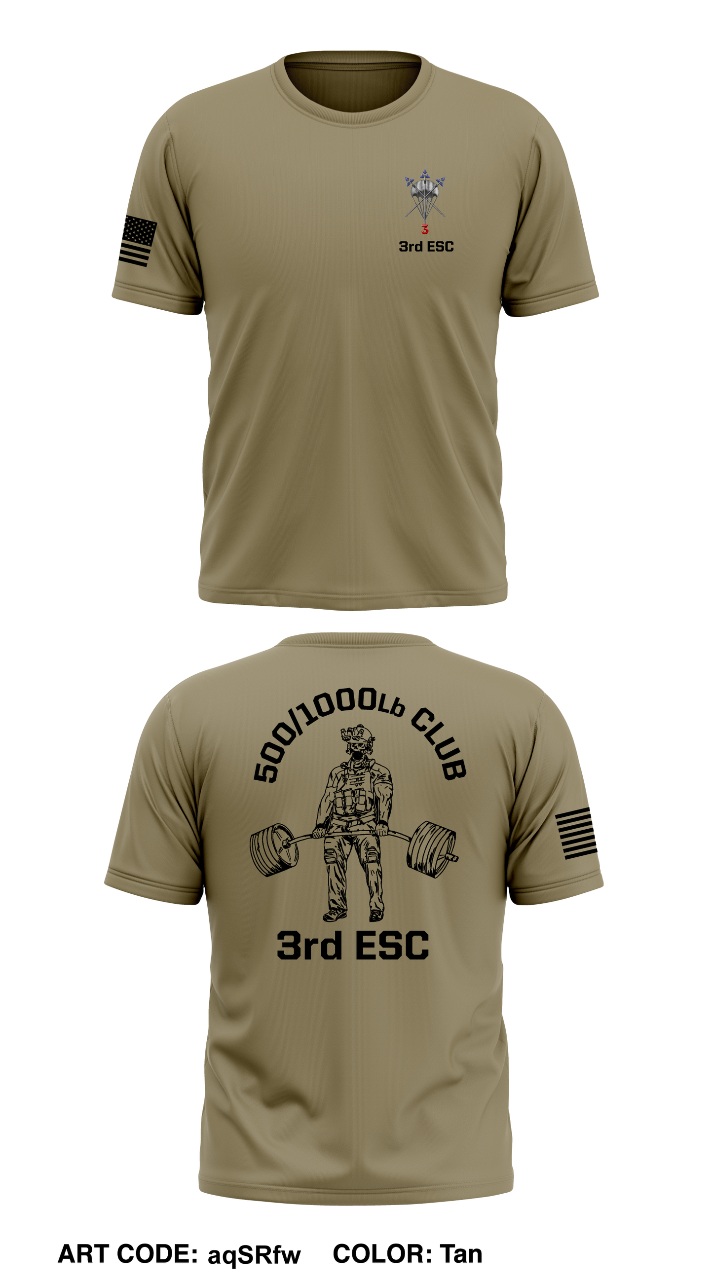 3RD ESC Core Men's SS Performance Tee - aqSRfw