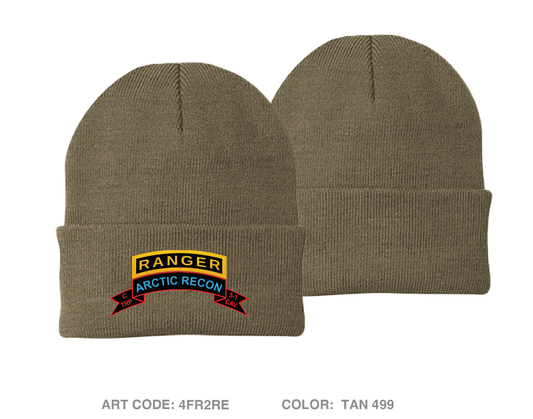 C-TROOP, 5-1 CAV Embroidered Knit Beanie - 4FR2RE