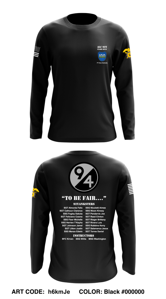 94th division Core Men's LS Performance Tee - h6kmJe