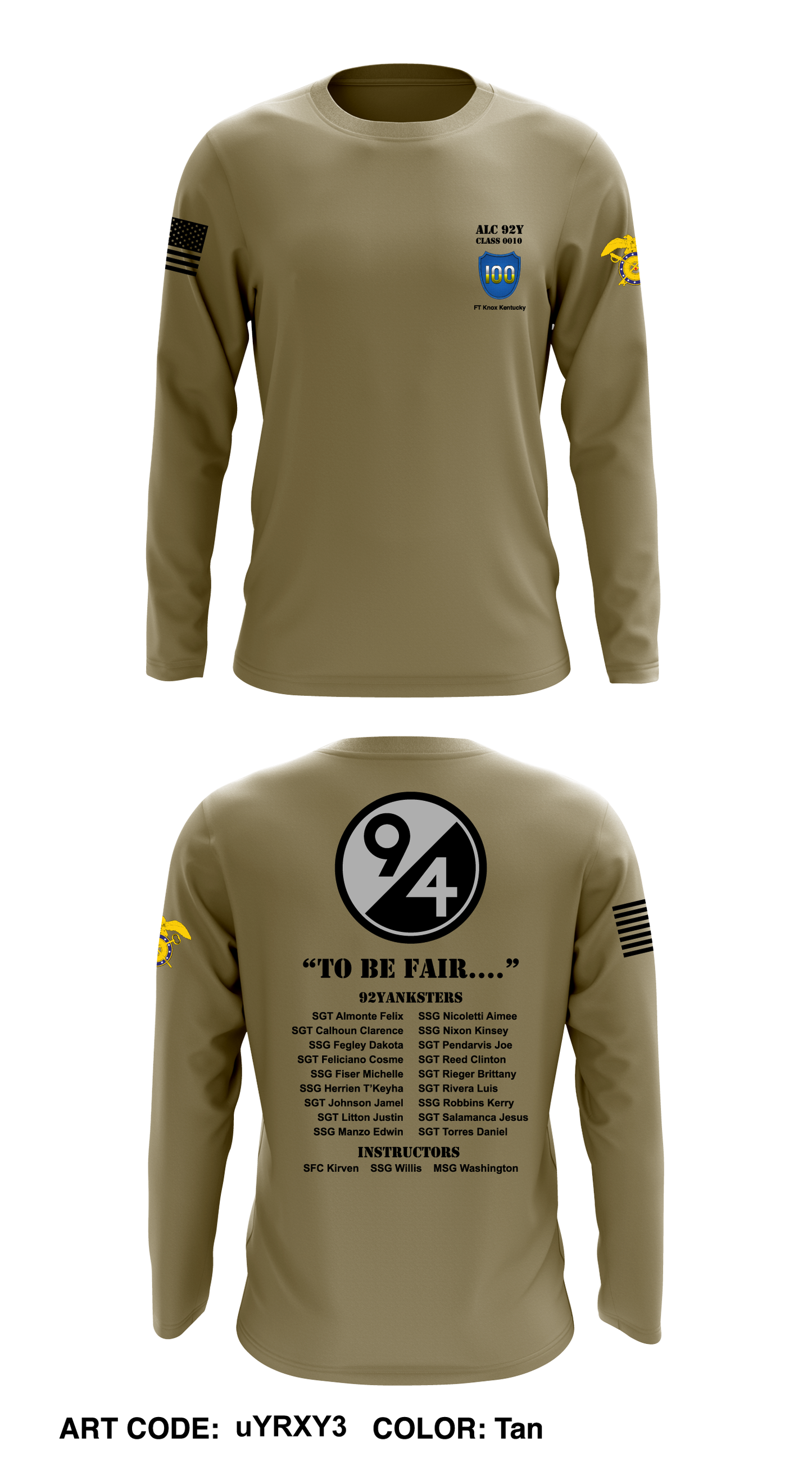 94th division Core Men's LS Performance Tee - uYRXY3