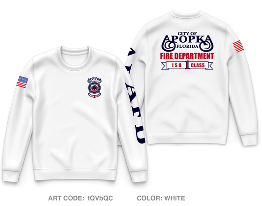 Apopka Fire Department Core Men's Crewneck Performance Sweatshirt - tQVbQC