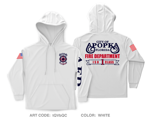 Apopka Fire Department Core Men's Hooded Performance Sweatshirt - tQVbQC