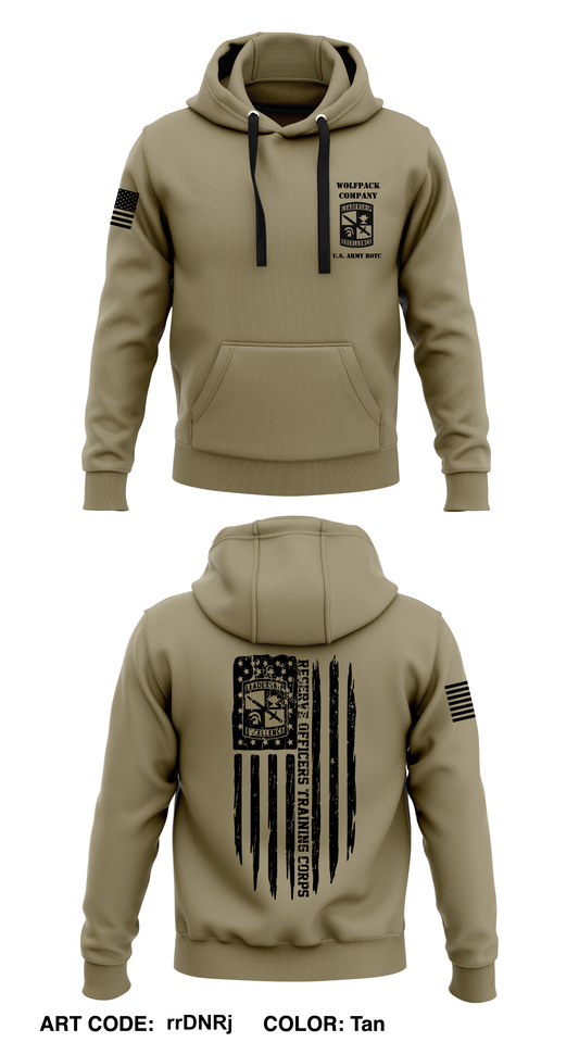 Arecibo Wolfpack ROTC, University of Puerto Rico  Core Men's Hooded Performance Sweatshirt - rrDNRj