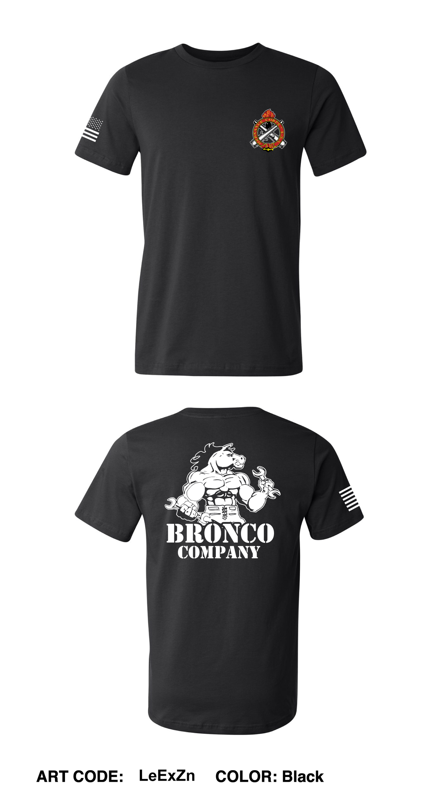 Bronco Company, 237 BSB Comfort Unisex Cotton SS Tee - LeExZn