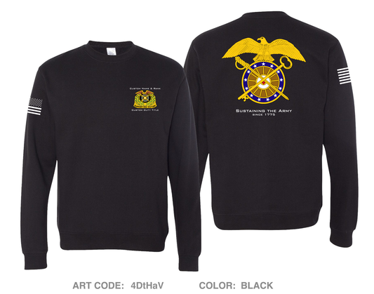 CUSTOM Quartermaster School Comfort Unisex Crewneck Sweatshirt - 4DtHaV