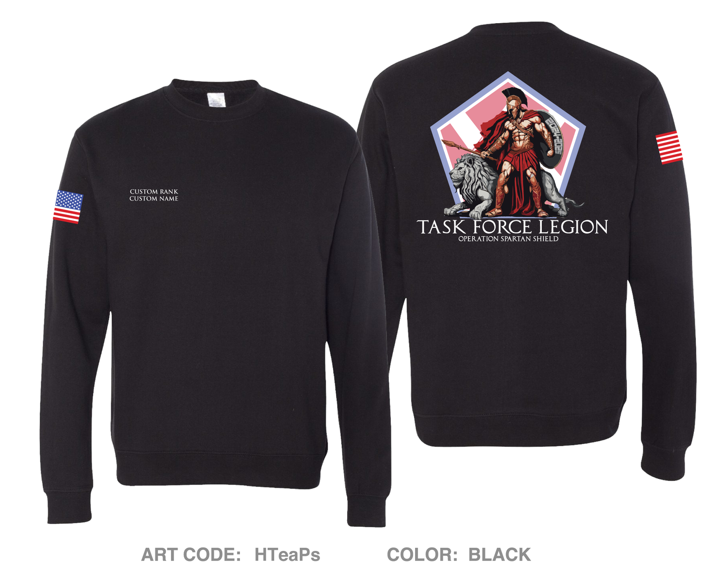 CUSTOM Task Force Legion Comfort Unisex Crewneck Sweatshirt - HTeaPs