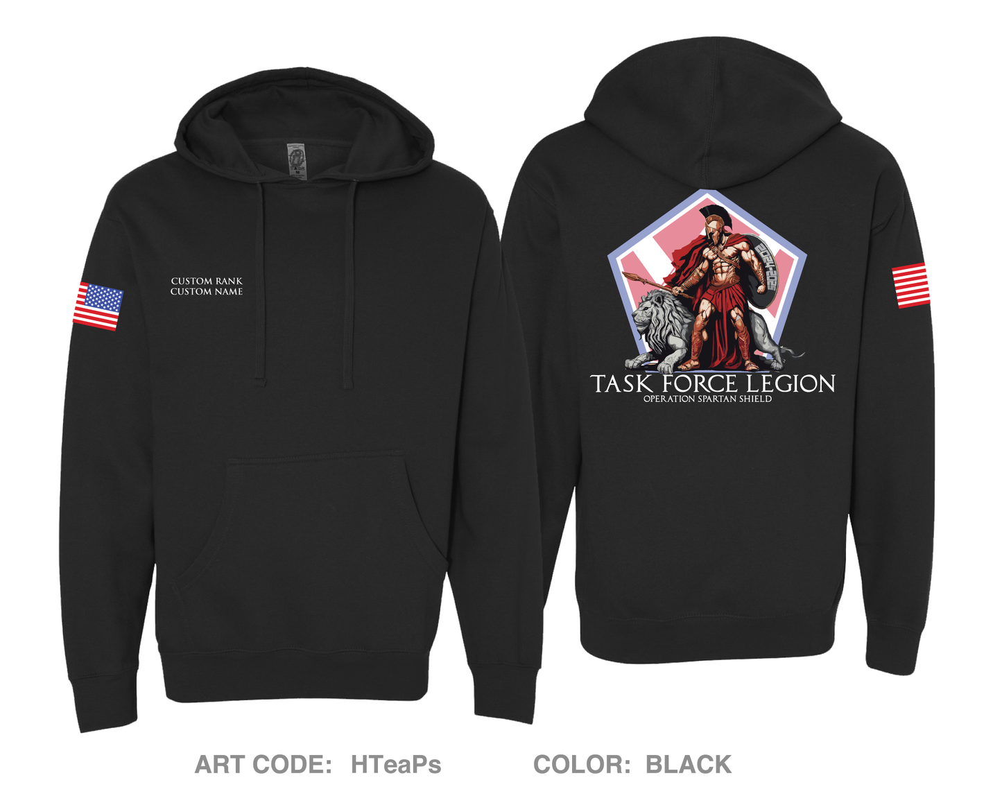 CUSTOM Task Force Legion Comfort Unisex Hooded Sweatshirt - HTeaPs