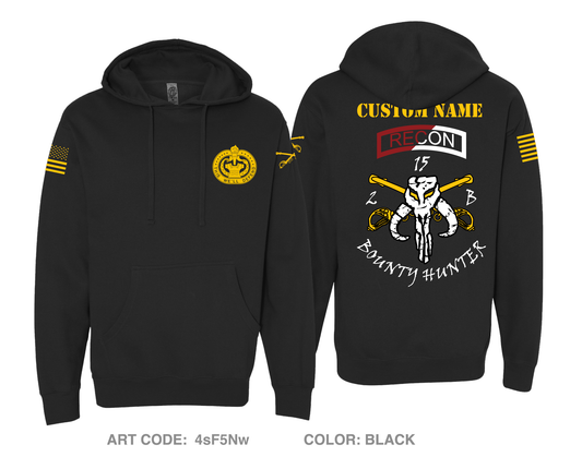 CUSTOM Bounty Hunter Troop, 2-15 CAV, 194th Armor Brigade Comfort Unisex Hooded Sweatshirt - 4sF5Nw