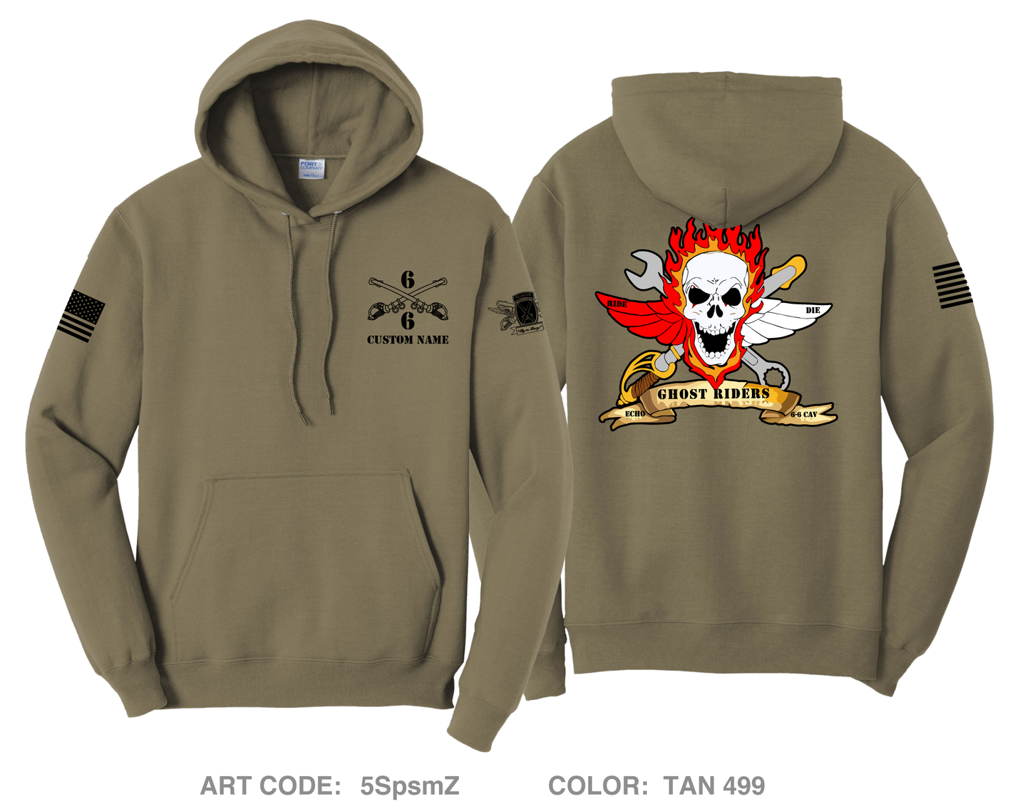 CUSTOM Echo Troop Comfort Unisex Hooded Sweatshirt - 5SpsmZ