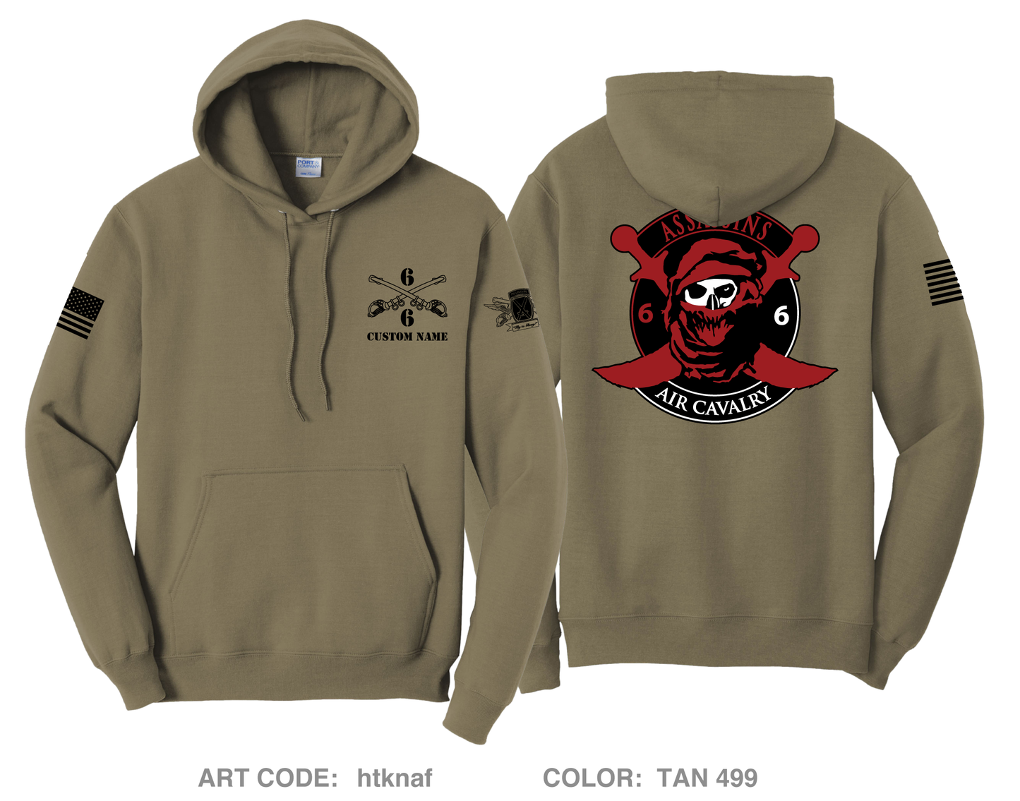 CUSTOM Alpha Troop Comfort Unisex Hooded Sweatshirt - htknaf