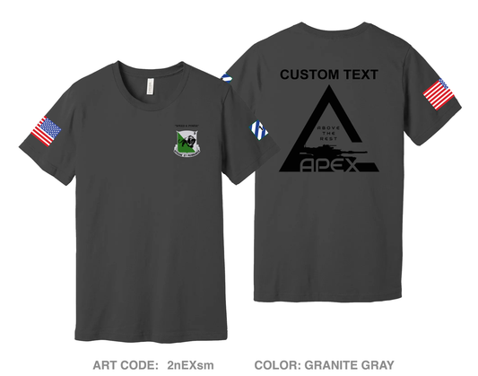 CUSTOM A Co, 3-69 AR, 1ABCT, 3ID Comfort Unisex Cotton SS Tee - 2nEXsm