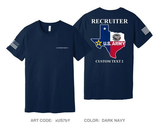 CUSTOM 4J1A Amarillo Recruiting Station Comfort Unisex Cotton SS Tee - xUS7bY