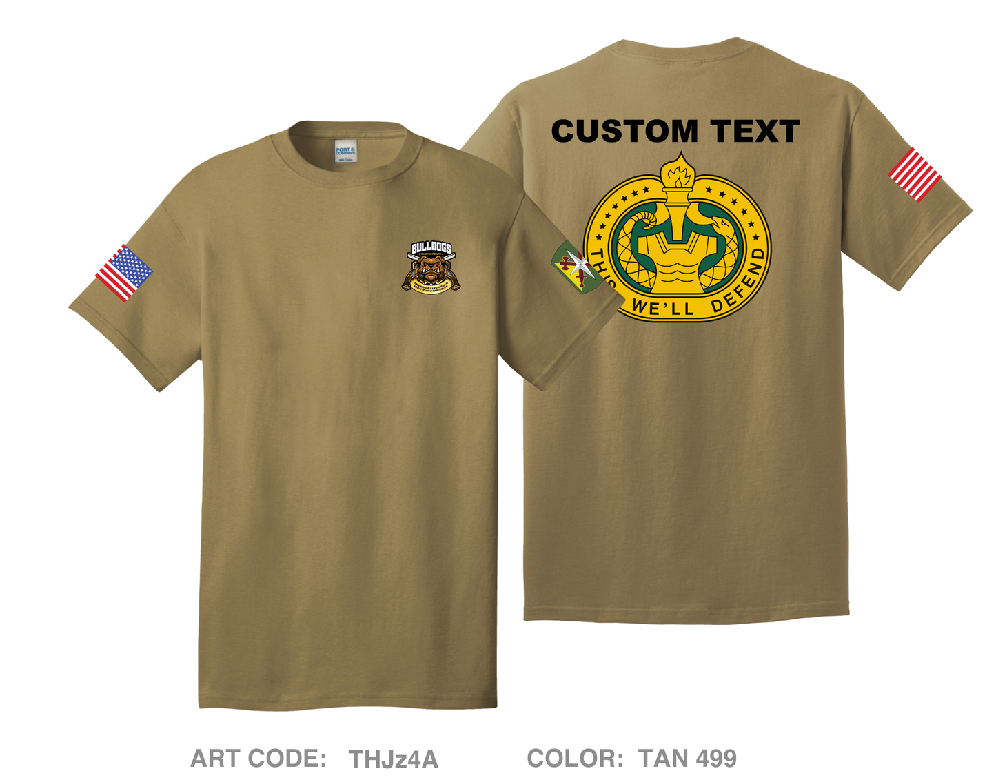 CUSTOM B CO, 795th MP BN, 14th MP BDE Comfort Unisex Cotton SS Tee - THJz4A