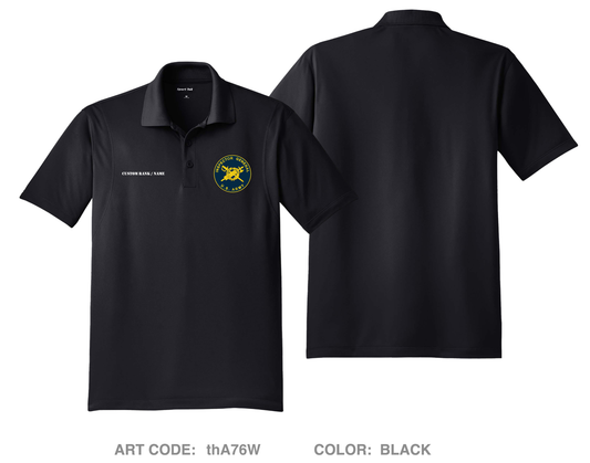 CUSTOM MCoE Inspector General, Fort Moore Hi-Tech Performance Men's SS Polo - thA76W