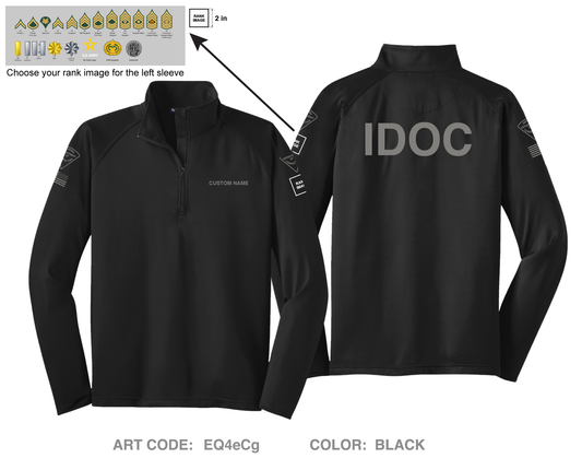 CUSTOM IDOC Putnamville Hi-Tech Performance Quarter-Zip Fleece Jacket - EQ4eCg