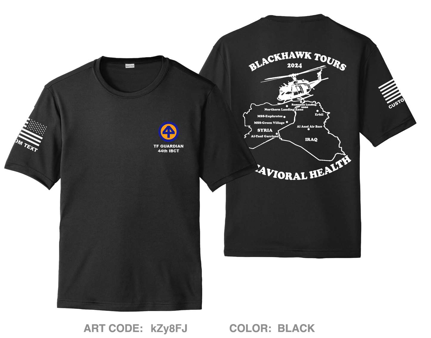 CUSTOM HHC 44Th IBCT (Medical Section) Hi-Tech Performance Unisex SS Tee - kZy8FJ