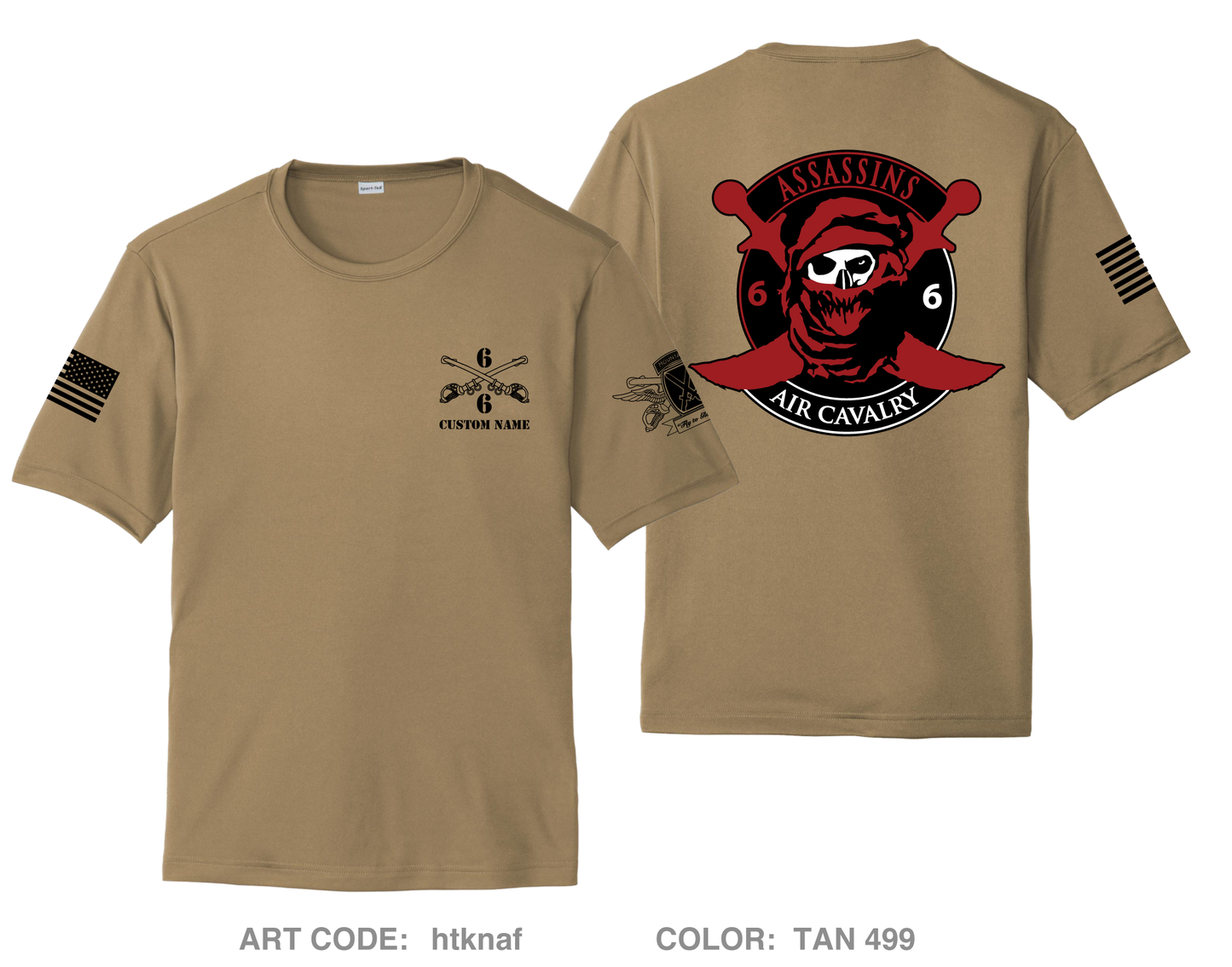 CUSTOM Alpha Troop Hi-Tech Performance Unisex SS Tee - htknaf