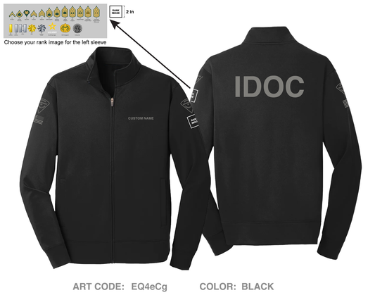 CUSTOM IDOC Putnamville Hi-Tech Performance Full-Zip Fleece Jacket - EQ4eCg