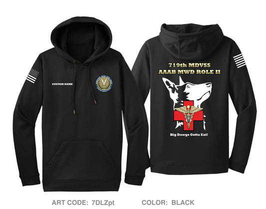 CUSTOM 719th MDVSS Hi-Tech Performance Hoodie - 7DLZpt