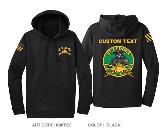 CUSTOM B Co, 1-81 AR BN, 194TH AR BDE Hi-Tech Performance Hoodie - KskT2X