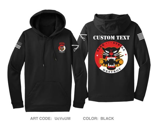 CUSTOM Destroyer Troop 2-15 CAV Hi-Tech Performance Hoodie - UcVuUM