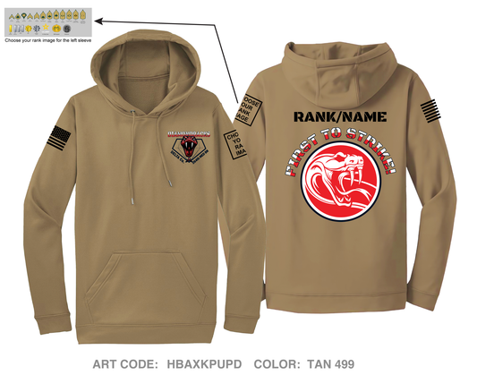 CUSTOM Delta Company, 264th MED BN Hi-Tech Performance Hoodie - HBAXKPUPD