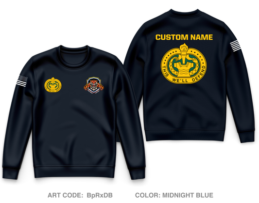 CUSTOM T Co., 266th QM BN, 23rd QM BDE Core Men's Crewneck Performance Sweatshirt - BpRxDB