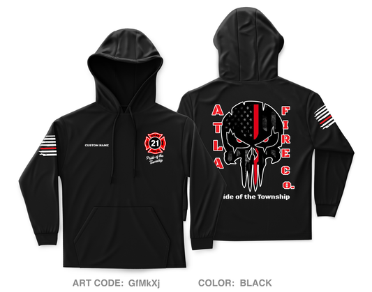 CUSTOM Atlas Fire Co. Core Men's Hooded Performance Sweatshirt - GfMkXj