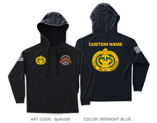 CUSTOM T Co., 266th QM BN, 23rd QM BDE Core Men's Hooded Performance Sweatshirt - BpRxDB