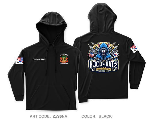 CUSTOM Launcher Platoon, C BTRY, 2-1 ADA BN Core Men's Hooded Performance Sweatshirt - ZxS5NA