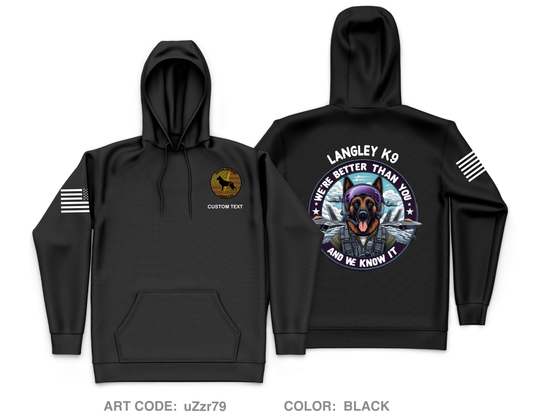 CUSTOM 633 SFS|K9 Core Men's Hooded Performance Sweatshirt - uZzr79