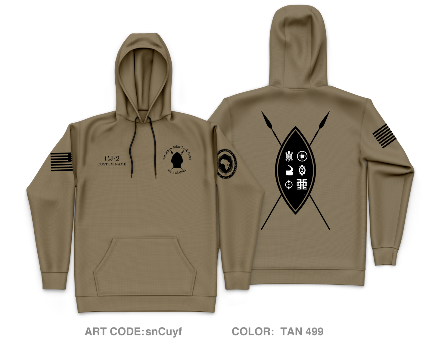 CUSTOM CJTF HOA CJ-2 Core Men's Hooded Performance Sweatshirt - snCuyf