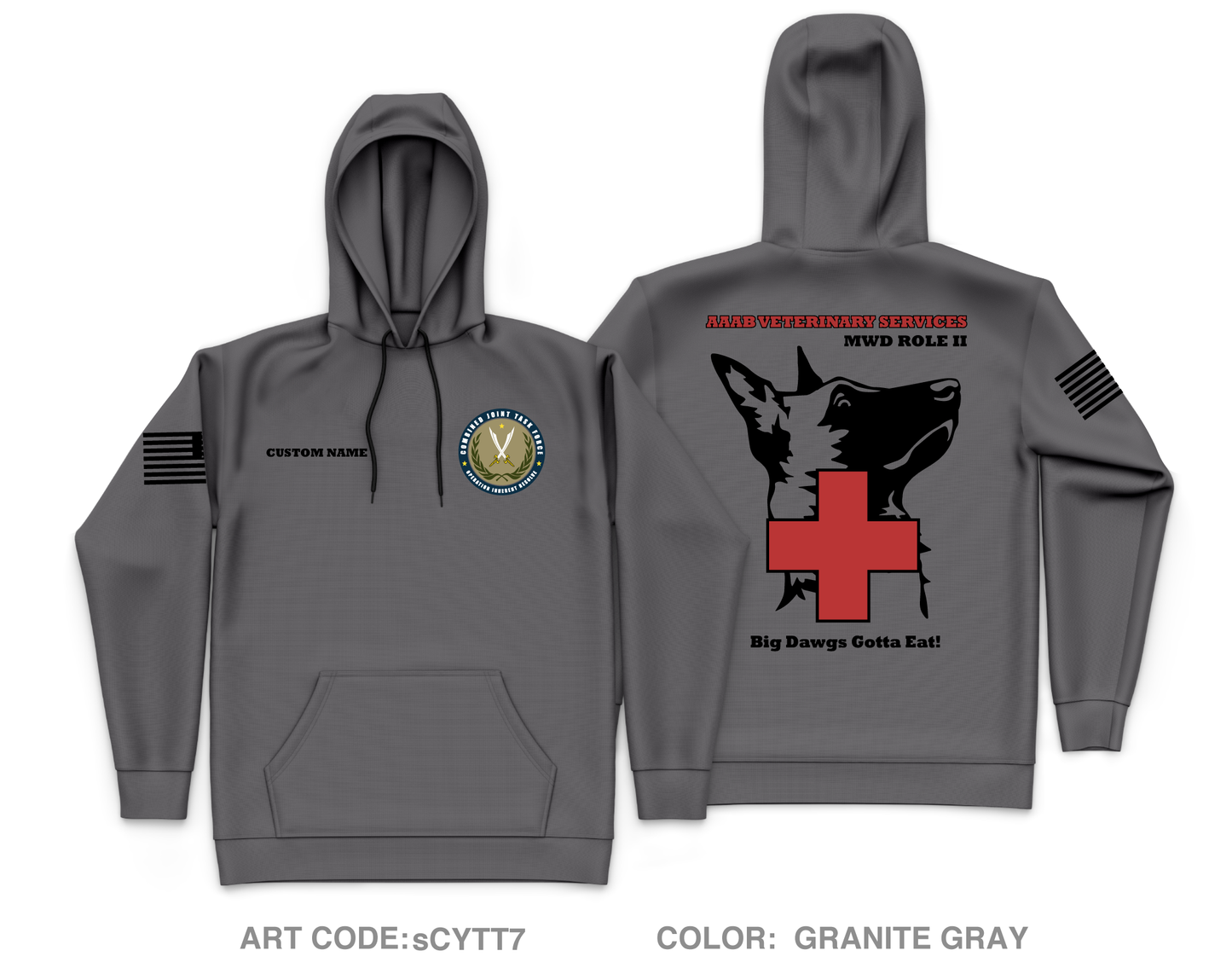 CUSTOM 719th MDVSS Core Men's Hooded Performance Sweatshirt - sCYTT7