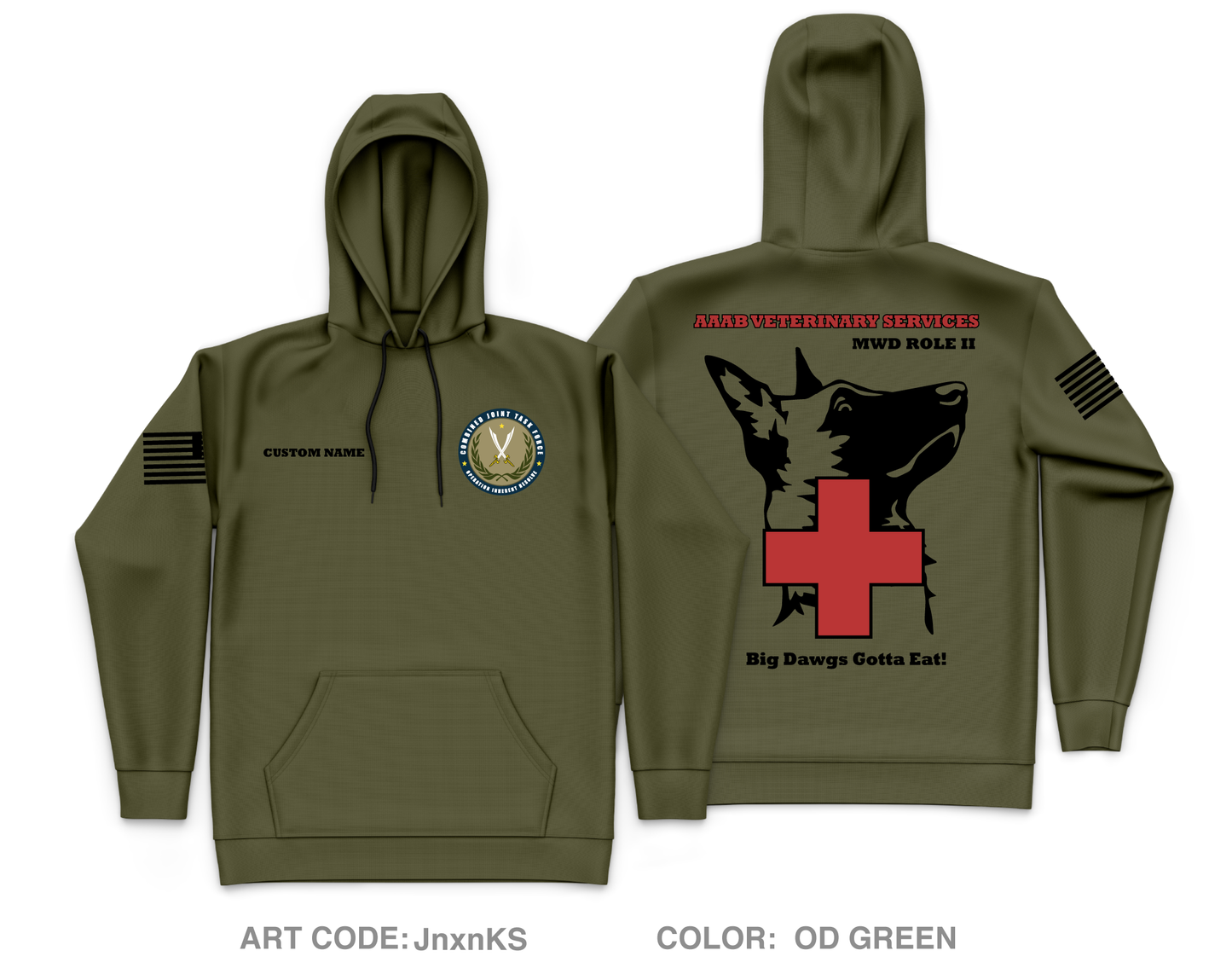 CUSTOM 719th MDVSS Core Men's Hooded Performance Sweatshirt - JnxnKS