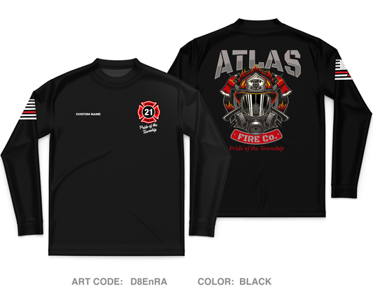 CUSTOM Atlas Fire Co. Core Men's LS Performance Tee - D8EnRA