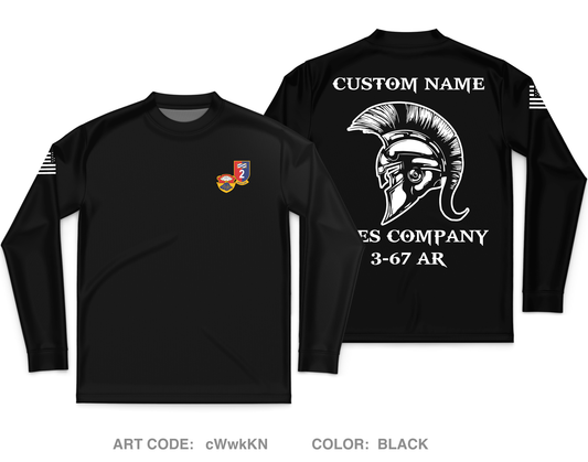 Custom A CO. 3-67 AR Core Men's LS Performance Tee - cWwkKN