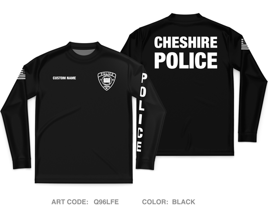 CUSTOM Cheshire Police Department Core Men's LS Performance Tee - Q96LFE