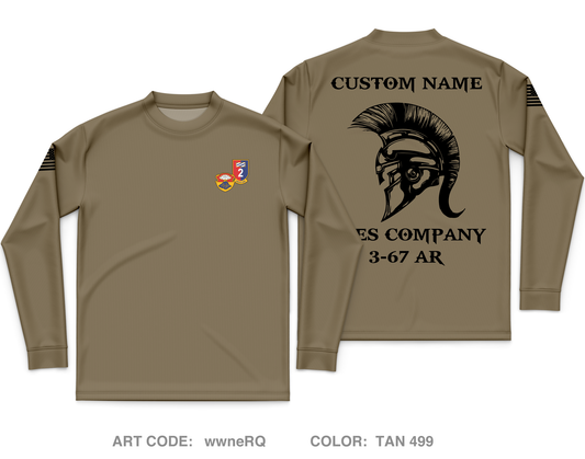 Custom A CO. 3-67 AR Core Men's LS Performance Tee - wwneRQ