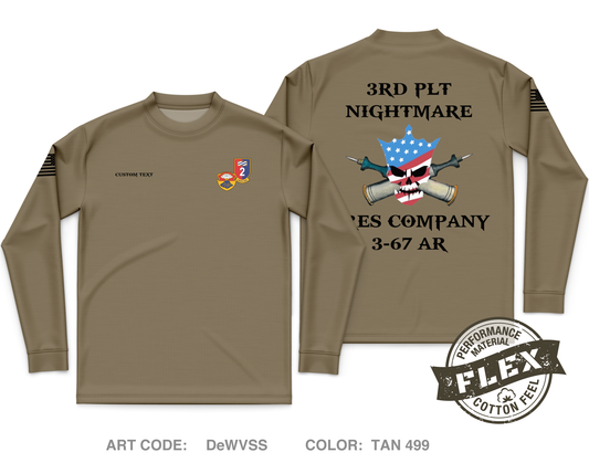 Custom A CO. 3-67 AR Core Men's LS Flex Performance Tee - DeWVSS