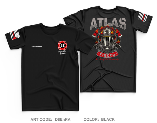 CUSTOM Atlas Fire Co. Core Men's SS Performance Tee - D8EnRA