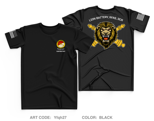 CUSTOM Lion Battery, RFAS, 3CR Core Men's SS Performance Tee - Yfqh27