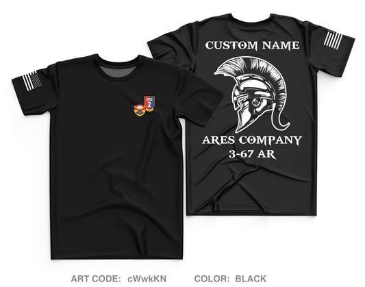 Custom A CO. 3-67 AR Core Men's SS Performance Tee - cWwkKN