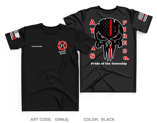 CUSTOM Atlas Fire Co. Core Men's SS Performance Tee - GfMkXj