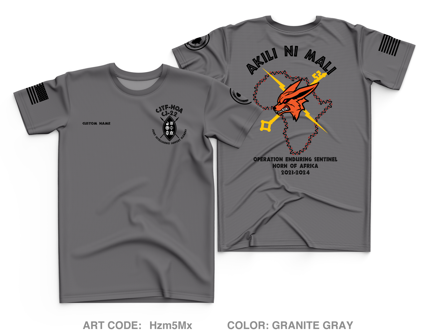 Custom Joint Intelligence Support Element, CJ-22, CJTF-HOA Core Men's SS Performance Tee - Hzm5Mx