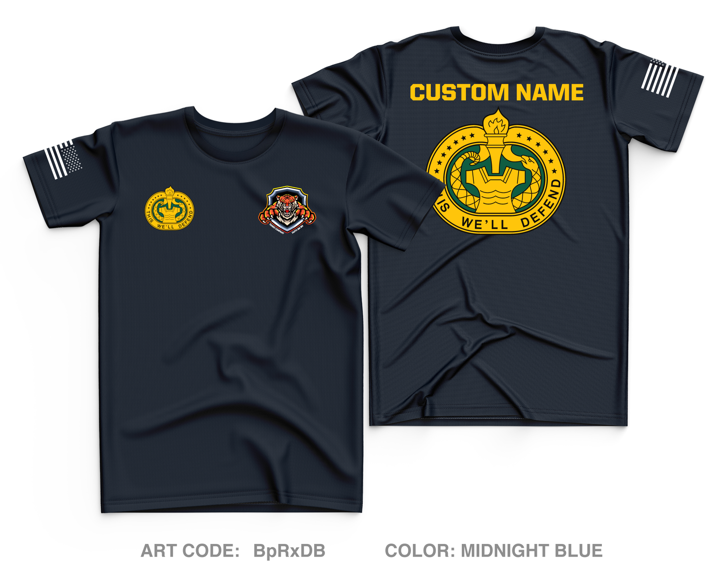 CUSTOM T Co., 266th QM BN, 23rd QM BDE Core Men's SS Performance Tee - BpRxDB