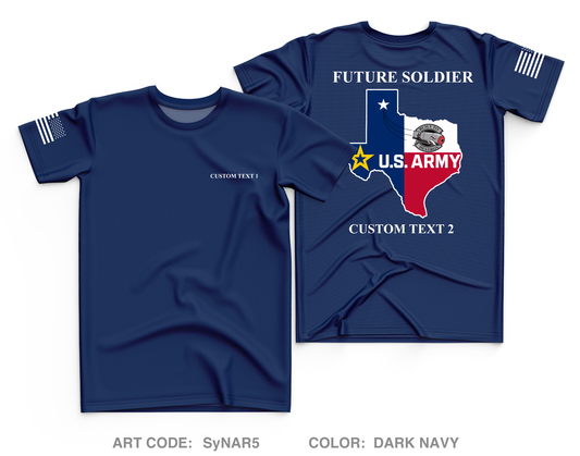 CUSTOM 4J1A Amarillo Recruiting Station Core Men's SS Performance Tee - SyNAR5